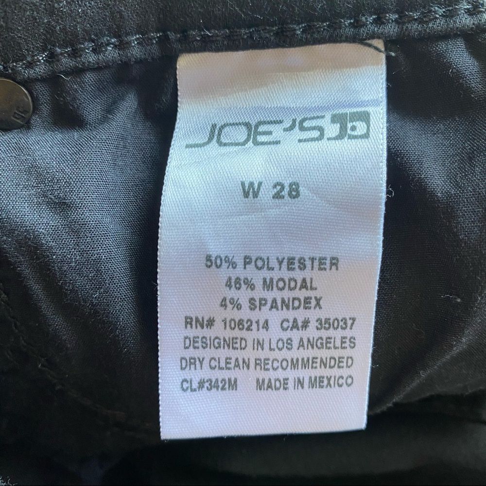 JOE'S JEANS BLACK THRILLER SKINNY PANTS SEBASTIAN Denim Jeans - Picture 9 of 10